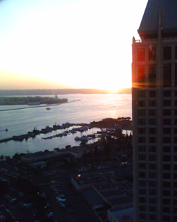 Sunset on Thursday Night from my hotel room