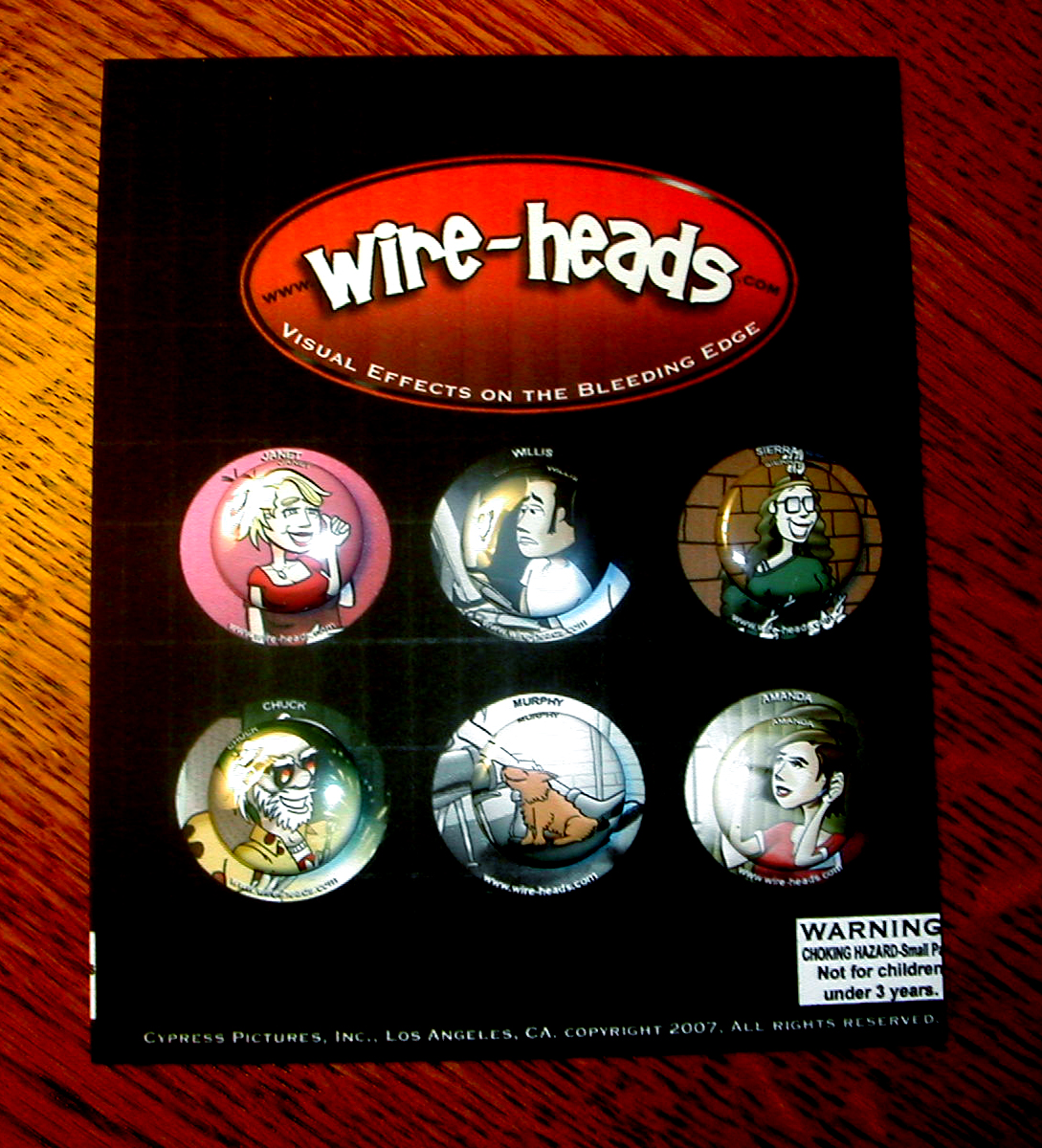 Wireheads' Six-Button Collector's Set